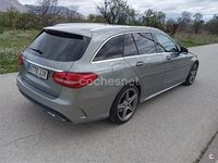 Usado Mercedes C220 AMG line 170 CV (125 kW) 2015 Gris / plata Familiar