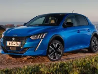 Usado Peugeot e-208 GT 100 kW (136 CV) 2021 Azul Utilitario