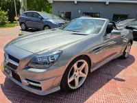 Usado Mercedes SLK200 AMG line 184 CV (135 kW) 2013 Gris / plata Descapotable