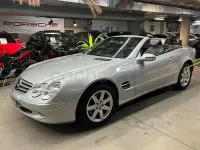 Usado Mercedes SL500 306 CV (225 kW) 2004 Gris / plata Descapotable