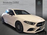 Usado Mercedes A200 AMG line 150 CV (110 kW) 2021 Blanco polar Berlina
