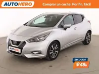 Usado Nissan Micra N-Connecta 90 CV (66 kW) 2018 Gris Utilitario