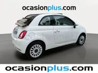 Usado Fiat 500C Lounge 69 CV (50 kW) 2019 Blanco Descapotable