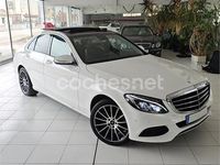 Usado Mercedes C220 AMG line 170 CV (125 kW) 2014 Blanco Berlina