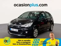 Usado Citroën C3 PureTech 68 CV (50 kW) 2015 Negro Utilitario