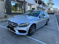 Usado Mercedes C220 AMG line 170 CV (125 kW) 2017 Gris / plata Berlina