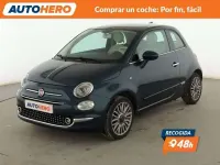 Usado Fiat 500 Lounge 69 CV (50 kW) 2017 Azul Utilitario