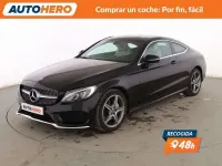 Usado Mercedes C200 AMG line 185 CV (136 kW) 2018 Negro Coupe