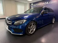 Usado Mercedes C220 170 CV (125 kW) 2018 Azul Familiar