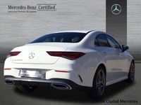 Usado Mercedes CLA200 AMG line 150 CV (110 kW) 2023 Blanco polar Berlina