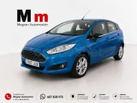 Usado Ford Fiesta Trend 100 CV (73 kW) 2016 Azul Utilitario