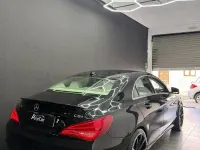 Usado Mercedes CLA220 AMG line 177 CV (130 kW) 2014 Azul Coupe