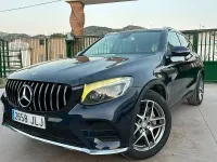 Usado Mercedes GLC220 AMG line 170 CV (125 kW) 2016 Azul SUV