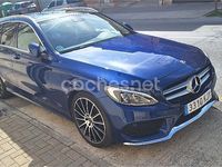 Usado Mercedes C220 170 CV (125 kW) 2018 Azul Familiar