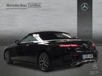 Usado Mercedes E220 AMG line 194 CV (142 kW) 2022 Negro Descapotable
