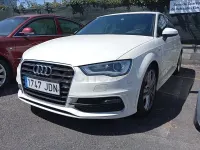 Usado Audi A3 S-Line 110 CV (80 kW) 2015 Blanco Berlina