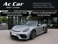 Usado Porsche 718 Spyder 420 CV (308 kW) 2020 Gris / plata Descapotable