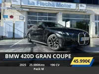 Usado BMW 420 Gran Coupé Comfort Edition 190 CV (139 kW) 2025 Negro Coupe