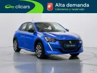 Usado Peugeot e-208 Active 100 kW (136 CV) 2022 Azul Utilitario