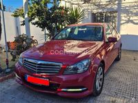 Usado Mercedes C200 Avantgarde 136 CV (100 kW) 2011 Rojo Berlina