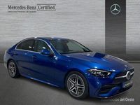 Usado Mercedes C200 AMG line 163 CV (119 kW) 2023 Azul Berlina