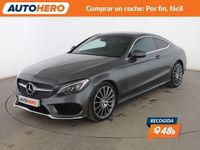 Usado Mercedes C250 AMG line 204 CV (150 kW) 2016 Gris Coupe