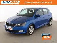 Usado Skoda Fabia Ambition 95 CV (69 kW) 2018 Azul Berlina