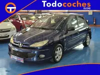 Usado Peugeot 206 75 CV (55 kW) 2002 Azul Berlina
