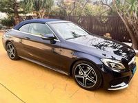 Usado Mercedes C220 170 CV (125 kW) 2017 Azul Descapotable