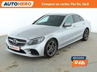 Usado Mercedes C200 AMG line 197 CV (144 kW) 2019 Gris Berlina