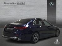 Usado Mercedes C220 AMG line 200 CV (147 kW) 2022 Azul Berlina
