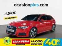 Usado Audi A3 S-Line 116 CV (85 kW) 2018 Rojo Berlina