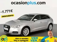 Usado Audi A3 Sportback Design 116 CV (85 kW) 2018 Plateado Utilitario