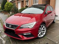 Usado Seat Leon FR 125 CV (91 kW) 2018 Granate Berlina