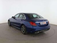 Usado Mercedes C200 AMG line 162 CV (119 kW) 2020 Azul Berlina