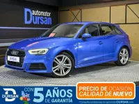 Usado Audi A3 S-Line 150 CV (110 kW) 2019 Azul Berlina