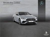 Usado Mercedes C220 AMG line 200 CV (147 kW) 2023 Plata hightech