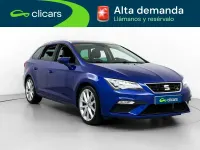 Usado Seat Leon FR 150 CV (110 kW) 2017 Azul Familiar