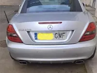 Usado Mercedes SLK200 163 CV (119 kW) 2009 Gris / plata Descapotable