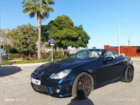 Usado Mercedes SLK350 272 CV (200 kW) 2004 Azul Descapotable