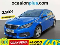 Usado Peugeot 308 Active 110 CV (80 kW) 2021 Azul Utilitario