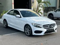 Usado Mercedes C220 AMG line 170 CV (125 kW) 2016 Blanco Berlina