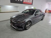 Usado Mercedes C220 AMG line 170 CV (125 kW) 2016 Gris / plata Coupe