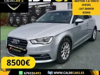 Usado Audi A3 Ambiente 105 CV (77 kW) 2013 Gris / plata Berlina