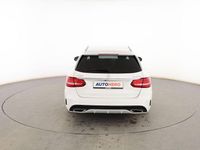 Usado Mercedes C220 AMG line 170 CV (125 kW) 2015 Blanco Familiar