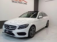 Usado Mercedes C220 AMG line 170 CV (125 kW) 2016 Blanco Familiar