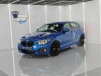 Begagnad BMW 118 Shadowline 150 HK (110 kW) 2017 Blå Halvkombi