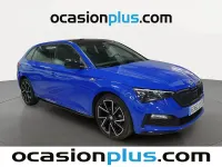 Usado Skoda Scala Monte Carlo 110 CV (80 kW) 2022 Azul Utilitario