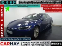 Begagnad Tesla Model S 450 kW (613 HK) 2018 Blå Halvkombi