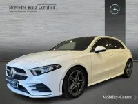 Usado Mercedes A180 AMG line 116 CV (85 kW) 2021 Blanco polar Berlina